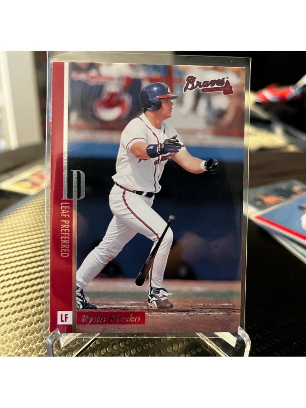 Atlanta Braves 1996 Ryan Klesko Donruss LEAF PREFERRED #66 Baseball Trading Card